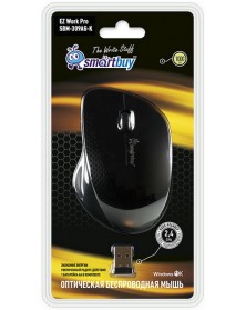 Мышь Smart Buy  309 AG-K               (Nano,1000dpi,Optical) Black Беспров..