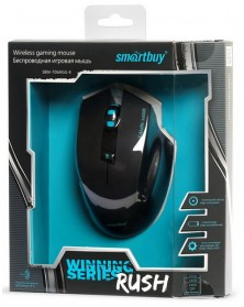 Мышь Smart Buy  706 AGG-K RUSH (Nano,1600dpi,Optical) Black Игровая Беспров..