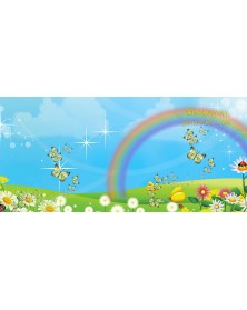 Папки тройные вертикальные Бабочки Выпускнику д/сада 20х30..