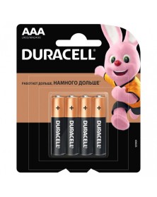 Батарейка DURACELL      LR03  Alkaline  (    4BL)(40)  BASIC/PLUS ..