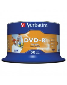 DVD-R        VERBATIM  4.7Gb 16x  (Cake   50)(200)  INKJET PRINTABLE..