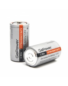 Батарейка GoPower           R14 C Shrink 2 Heavy Duty 1.5V (24/288)..