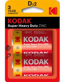 Батарейка KODAK             R20  (2BL)(24)(120)  Блистер..