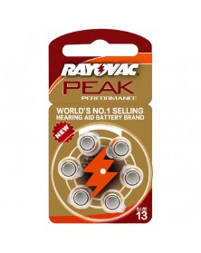 Батарейка RAYOVAC PEAK ZA 13 ( PR48 ) ( G5) 6бл. (6/60/600) для.. Батарейка RAYOVAC PEAK ZA 13 ( PR48 ) ( G5) 6бл. (6/60/600) для..