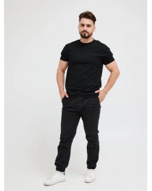 Футболка AbraTex Классическая, 100% хлопок, 180 гр (46(S), Черный).. Футболка AbraTex Классическая, 100% хлопок, 180 гр (46(S), Черный)..