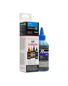 Чернила REVCOL HP, Canon, Lexmark - 100мл (Cyan Dye) в картоне..