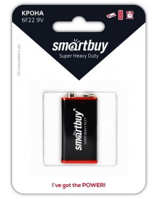 Батарейка Крона  SMARTBUY    6F22    (12)(240)  Блистер..
