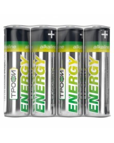 Батарейка ТРОФИ            LR6  Alkaline  (      4)(60)(720) ENERGY Alkalin..