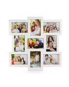 Ф/Рамка ЯМ FFC-1021  комби Fotografia 9 фото 10*15,  белая                 ..