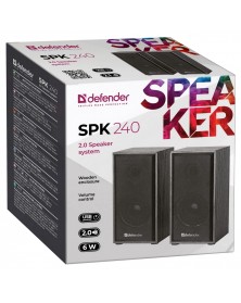 Колонки DEFENDER SPK240                  2.0 (2*   2W)  Пластик, питание 5V..