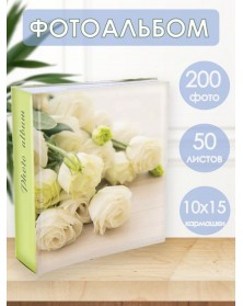Ф/Альбом  Pioneer  (64440)  200 ф  Delicate Flowers             (12)..