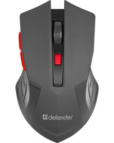 Мышь DEFENDER    275 Accura       (Nano,1600dpi,Optical) Red Беспроводная Б..