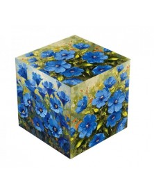 Подарочная коробка для кружки Синие цветы..