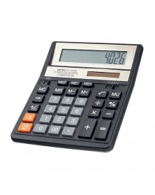 Калькулятор PERFEO PF A4026           (Бухгалтерский, 12-разрядов) Black..