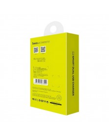 Сетевое Зарядное Устройство 220V- 2*USB выхода  Hoco C 12  2.4A Black..