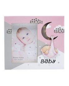 Ф/Рамка из МДФ  с подсветкой FFL - 804, 10*15 см., Baby, розовая (24)..
