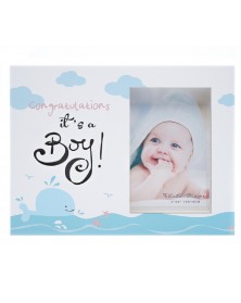 Ф/Рамка из МДФ  с подсветкой FFL - 808, 10*15 см., Its a Boy !, голубая (24..