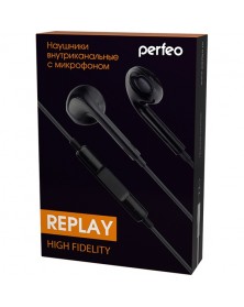 Гарнитура Perfeo  REPLAY                  (Внутриканальная)  (20) Стерео Bl..