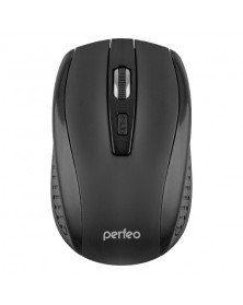 Мышь Perfeo  Level B                      (Nano,1600dpi,Optical) Black Бесп..