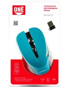 Мышь Smart Buy  340 AG-CN ONE    (Nano,1000dpi,Optical) Бирюза Беспроводная..