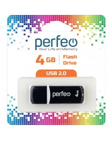 USB Флеш-Драйв    4Gb  Perfeo  C 02 Color Mix..