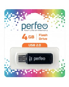 USB Флеш-Драйв    4Gb  Perfeo  C 06 Color Mix..