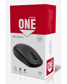 Мышь Smart Buy  300 AG-K               (Nano,1000dpi,Optical) Black Беспров..