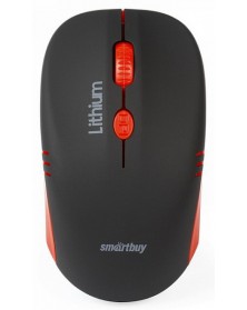 Мышь Smart Buy  344 CAG-KR           (Nano,1000dpi,Optical) Black-Red Беспр..