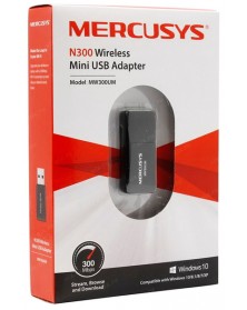 WiFi-USB Адаптер Mercusys  (MW 300 UM) WiFi 802.11 n 300 Mb/s..