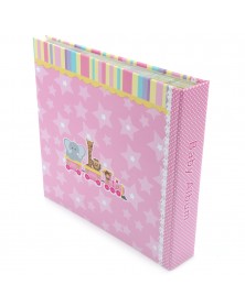 Ф/Альбом-анкета  Pioneer  (86555) 56 фото 10*15 + Цветные страницы  Розовая..