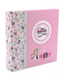 Ф/Альбом-анкета  Pioneer  (86559) 56 фото 10*15 + Цветные страницы  Розовая..