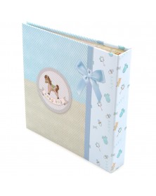 Ф/Альбом-анкета  Pioneer  (86567) 56 фото 10*15 + Цветные страницы  Голубая..