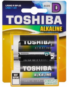Батарейка TOSHIBA         LR-20  (2BL)(20)(80)..
