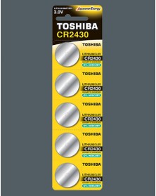 Батарейка TOSHIBA          CR2430  ( 5BL)(100)