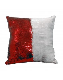 Наволочка Хамелеон 40х40 Красная пайеточная ..