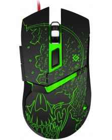 Мышь DEFENDER    GM 703L Alfa   (USB, 3200dpi,Optical) Black Игровая Коробк..