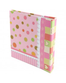 Ф/Альбом-анкета  Pioneer  (91435) 56 фото 10*15 + Цветные страницы  Розовая..