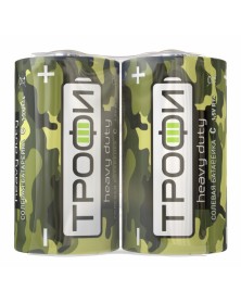 Батарейка ТРОФИ           R14  (    2)(12)(600) Heavy Duty  Классика..