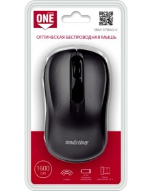 Мышь Smart Buy  378 AG-K                (Nano,1000dpi,Optical) Black Беспро..