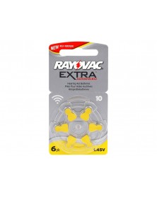 Батарейка RAYOVAC  EXTRA    ZA10  ( 6BL)(60)   для слуховых аппаратов 1.4 V..
