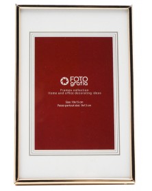 Ф/Рамка  FFM - 5041  Металл 10*15 Золотая ..