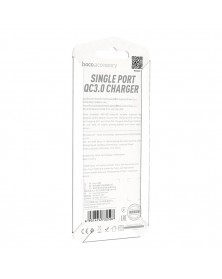 Сетевое Зарядное Устройство 220V- 1*USB выход   Hoco C  72Q  3.0A Black QC ..