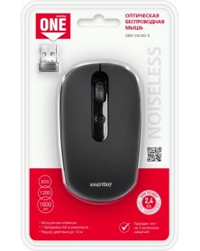 Мышь Smart Buy  262 AG-K               (Nano,1000dpi,Optical) Black Беспров..