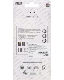 USB-концентратор SmartBuy (SBHA-7204-B) Black с выключателями..