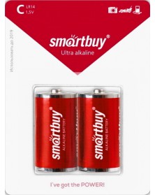 Батарейка SMARTBUY     LR-14  (2BL)(12)(192)..