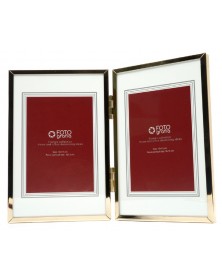 Ф/Рамка  FFM - 5051/2 G золотая на 2 фото  10*15  Металл   ..