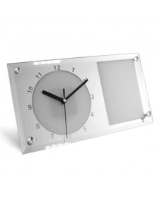 Часы стеклянные прямоугольные BL-11 16x30 см под сублимацию									..