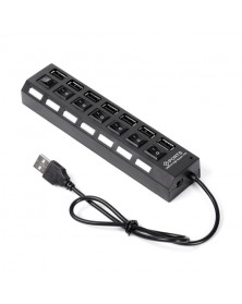 USB-концентратор SmartBuy (SBHA-7207-B) Black с выключателями..