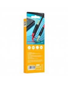Кабель  AUX 3.5 Jack вилка - 3.5 Jack вилка   1,0 м, Borofone BL  6 Red, ко..