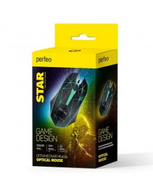 Мышь Perfeo  Star                            (USB, 1000dpi,Optical) Black И..